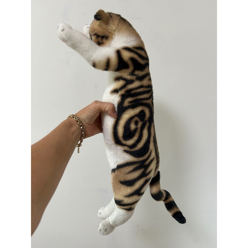 Touch Tachii Tacchi Zoo Gao Realistic Tabby Cat cream 22" Plush Japan Tall - Picture 2 of 10